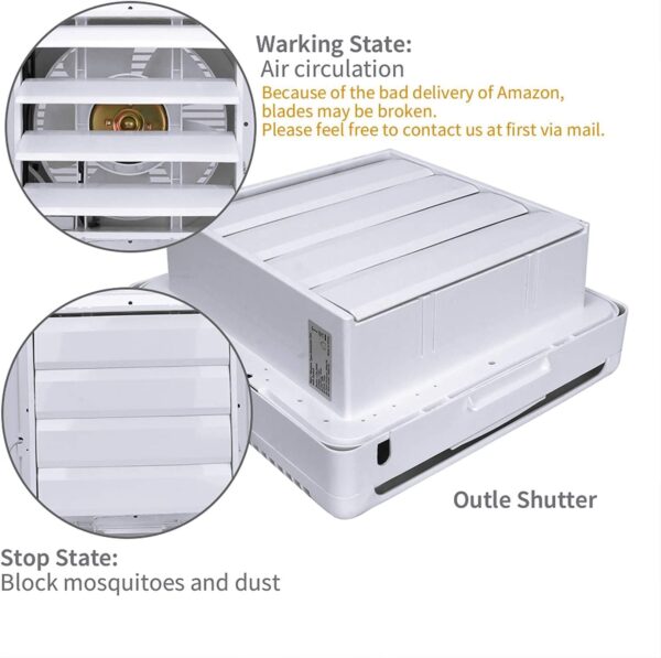 Unityj Uk Household MEQATS Extractor Fan With Shutter 6 585