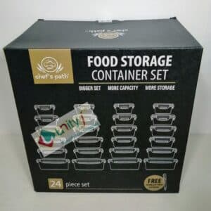 Unityj Uk Kitchen Appliances Chef's Path Food Containers With Lids 48 Piece 1909