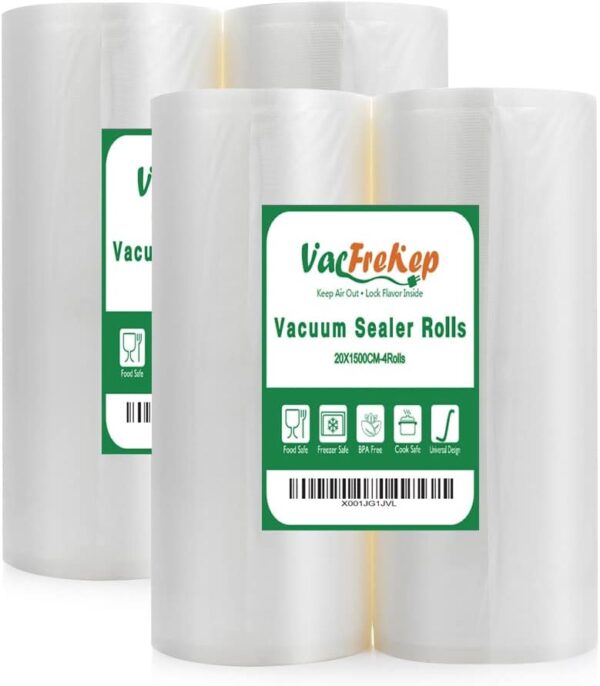 Unityj Uk Kitchen Appliances VacFreKep Food Vacuum Sealer Rolls Bags 1943