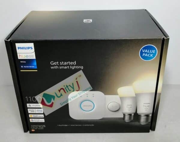 Unityj Uk Lighting Philips Hue White Smart Light Bulb Starter Kit 154