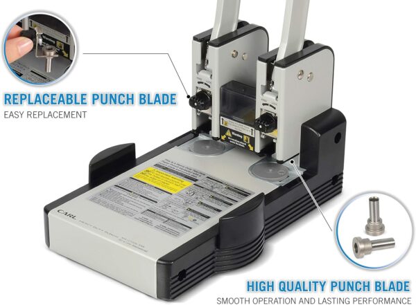 Unityj Uk Office Carl MFG Heavy Duty 2 Hole Punch 3 522