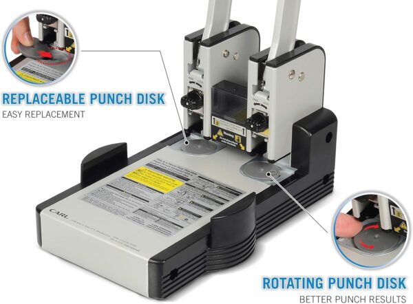 Unityj Uk Office Carl MFG Heavy Duty 2 Hole Punch 4 521