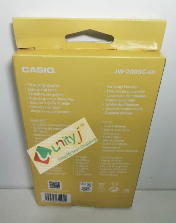 Unityj Uk Office Casio JW 200SC GD 1 533
