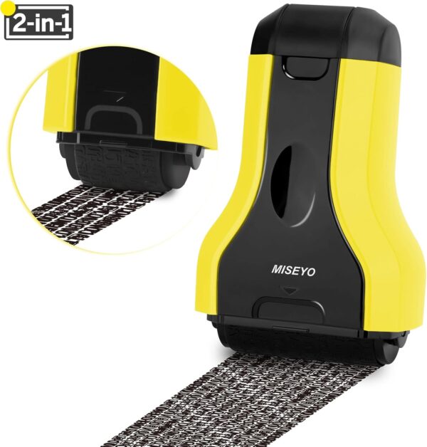 Unityj Uk Office Miseyo 2 In 1 Identity Theft Protection Roller Stamp 577