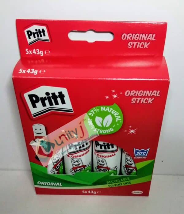 Unityj Uk Office Pritt Glue Stick, Pack Of 5 544