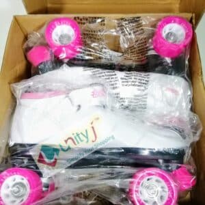 Unityj Uk Sports Chicago Bullet Ladies Speed Roller Skate –White Size 10 136