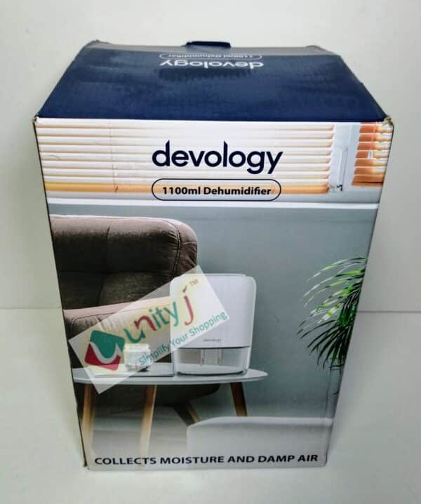 Unityj Uk Appliances Devology Mini Portable Dehumidifier 1100ml 2 795