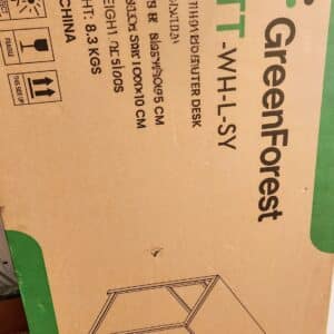Unityj Uk Computers GreenForest Small Folding Desk No Assembly,100 Cm White 1897