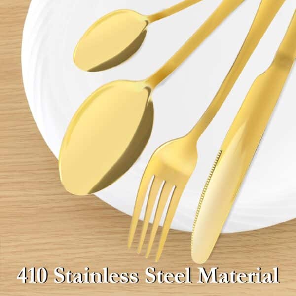 Unityj Uk Kitchen MEQATS 32 Piece Stainless Steel Cutlery Set 2 103