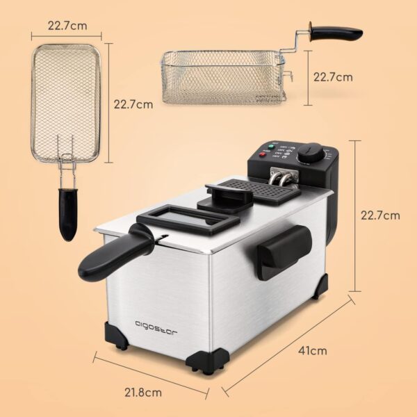 Unityj Uk Kitchen Appliances Aigostar Deep Fat Fryer 5 1965
