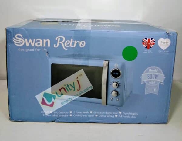 Unityj Uk Kitchen Appliances Swan Digital 800W Retro Microwave 1 1978