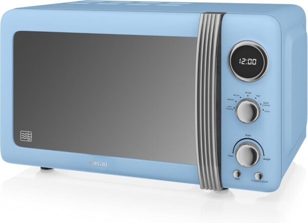 Unityj Uk Kitchen Appliances Swan Digital 800W Retro Microwave Oven 1976