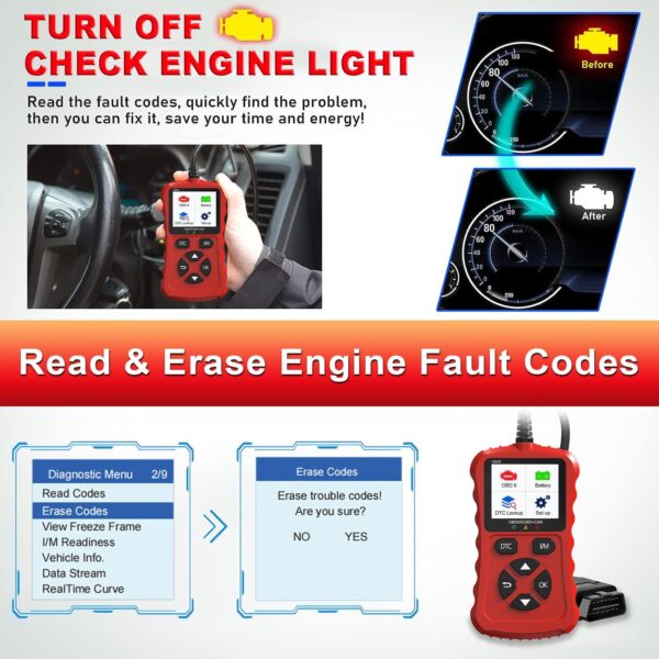 Unityj Uk Automotive Parts Accessories IKiKin OBD2 Scanner Car Diagnostic Tool 4 140