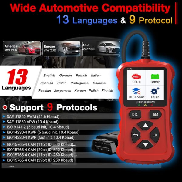 Unityj Uk Automotive Parts Accessories IKiKin OBD2 Scanner Car Diagnostic Tool 5 139