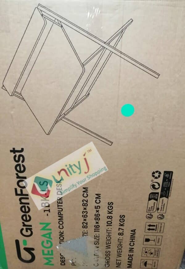 Unityj Uk Computers GreenForest Folding Desk, Black 1 1936