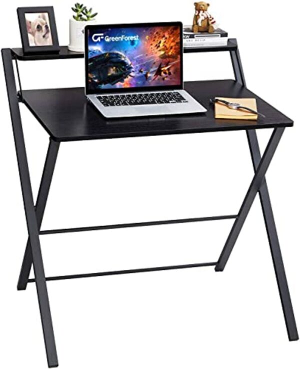 Unityj Uk Computers GreenForest Folding Desk, Black 1935