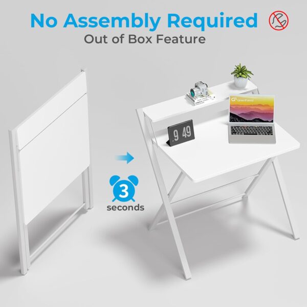 Unityj Uk Computers GreenForest Folding Desk, Black 4 1939