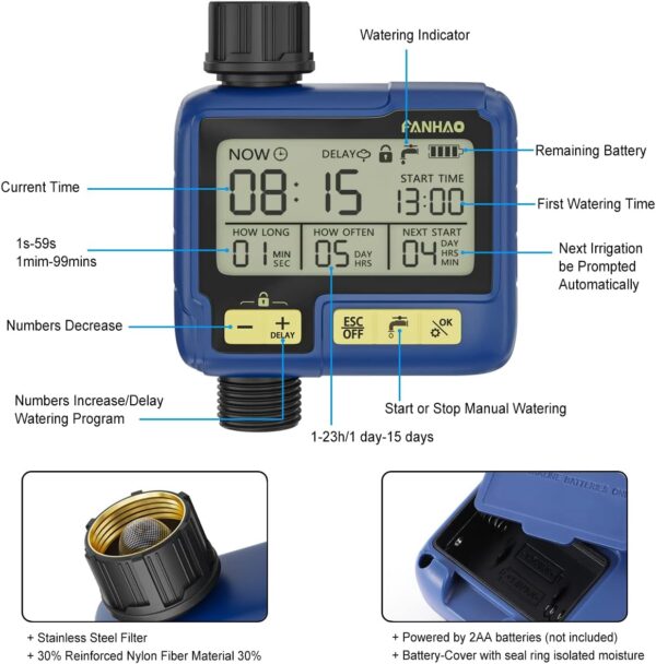Unityj Uk Household FANHAO Automatic Garden Water Timer 3 677