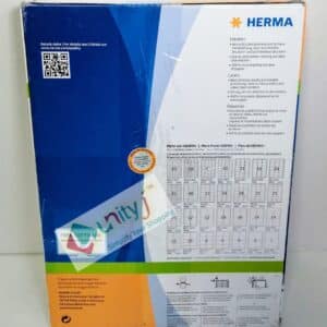 Unityj Uk Office HERMA Self Adhesive Multipurpose Labels, 65 Labels Per A4 Sheet, 200 Sheets, 38.1 X 21.2 Mm, 13000 Labels 1 619