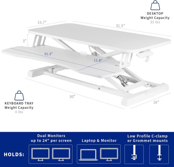 Unityj Uk Computers VIVO Stand Up Desk Converter 1 1953