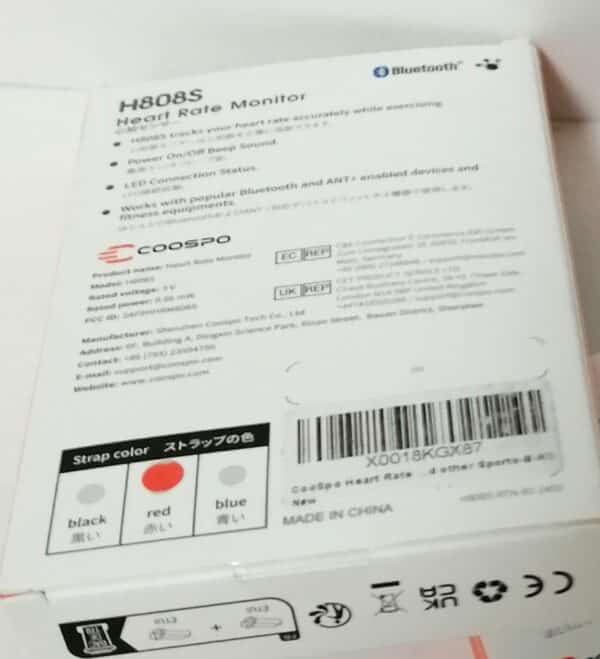 Unityj Uk Health COOSPO Heart Rate Monitor Red Black H808S 2 565