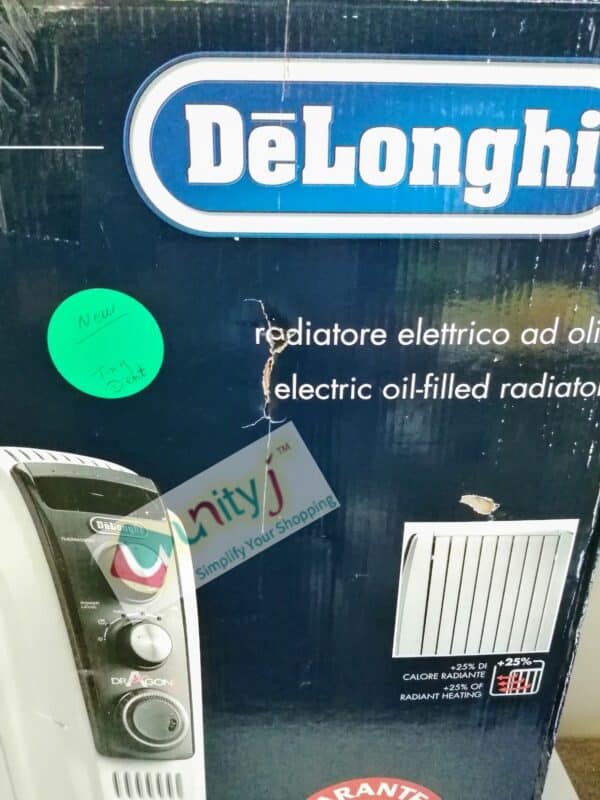 Unityj Uk Appliances De'Longhi Dragon 4 TRD40820T Oil Filled Radiator White 3 855