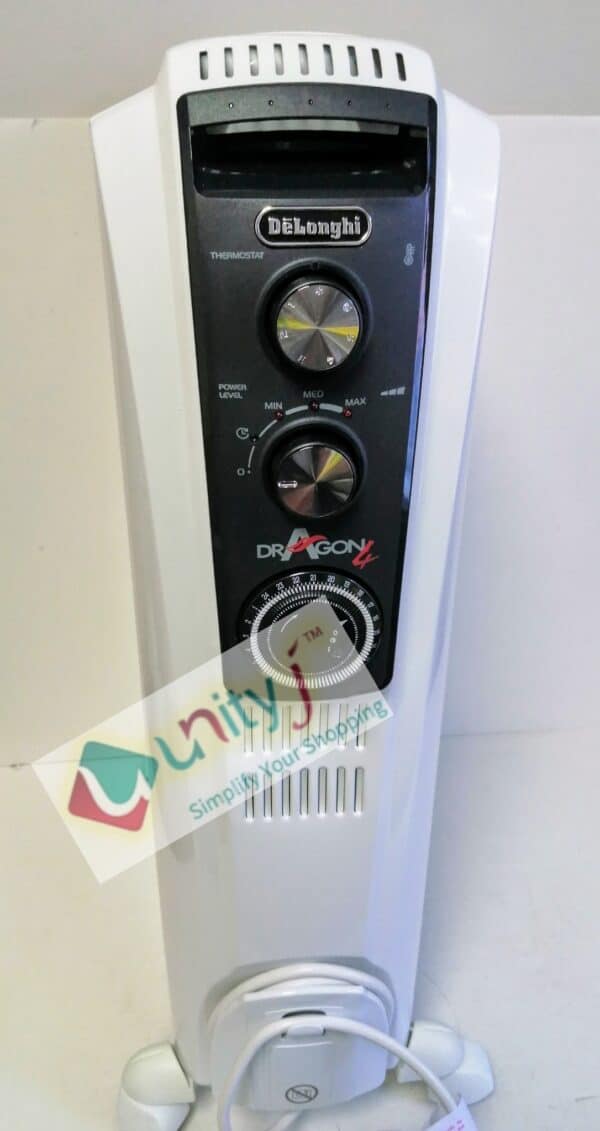 Unityj Uk Appliances De'Longhi Dragon 4 TRD40820T Oil Filled Radiator White 852