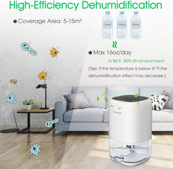 Unityj Uk Appliances MEQATS Small Electric Dehumidifier 3 882