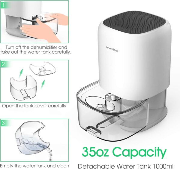 Unityj Uk Appliances MEQATS Small Electric Dehumidifier 5 880