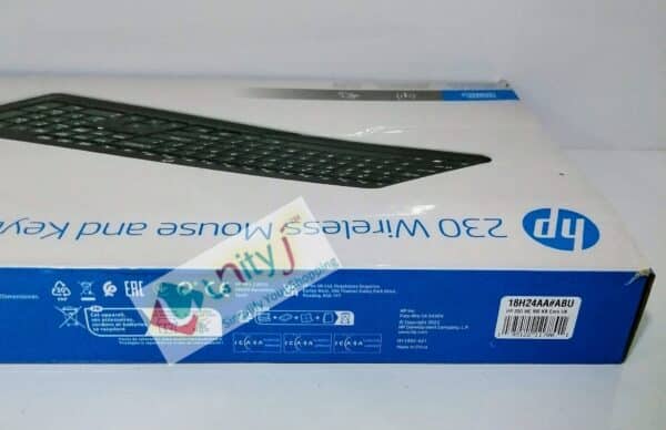 Unityj Uk Computers HP 230 Wireless Keyboard And Mouse Combo Set 4 2027
