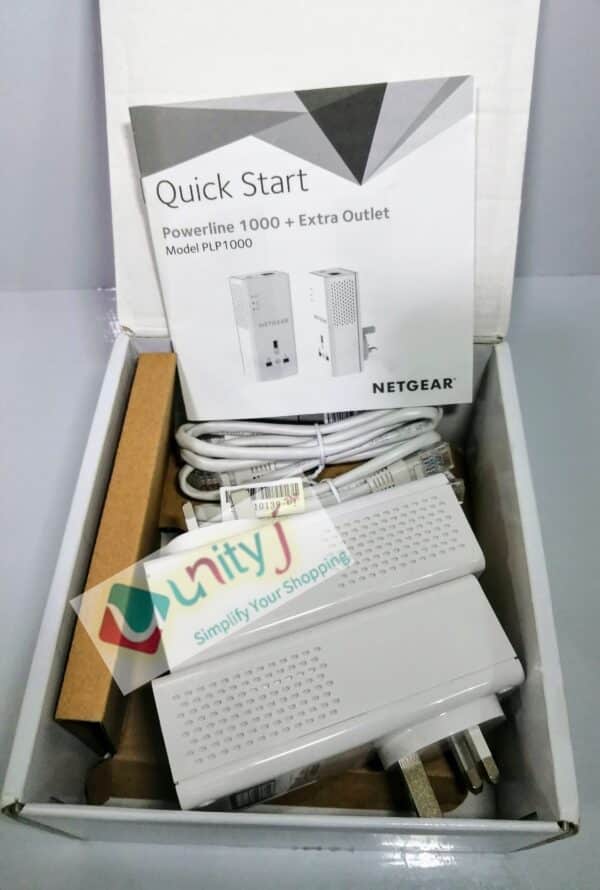 Unityj Uk Computers Used NETGEAR PL1000 Powerline Adapter 1000Mbps 1 2016