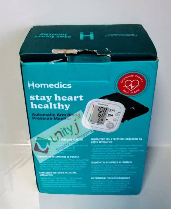 Unityj Uk Health Used Homedics Automatic Arm Blood Pressure Monitor 1 631