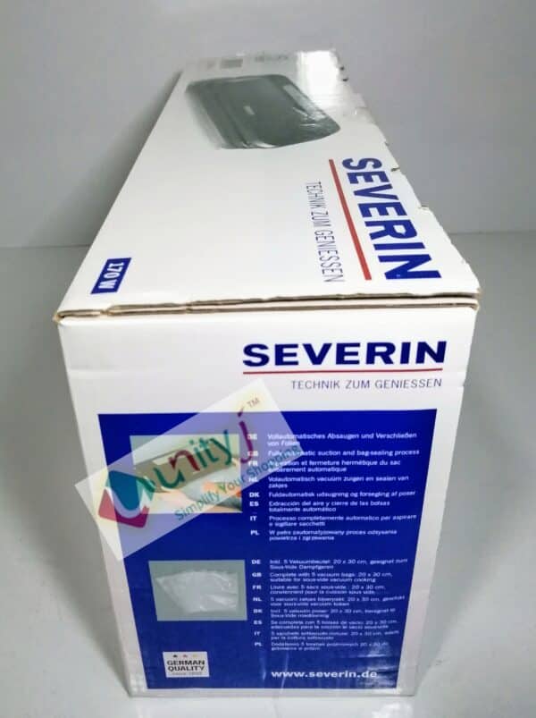 Unityj Uk Kitchen Appliances Severin Vacuum Bag Sealer With 170 W Of Power FS 3609, Black 5 2047