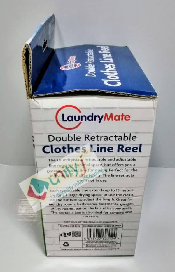Unityj Uk Appliances LaundryMate Retractable Duo Reel Washing Line 2x15M 2 985