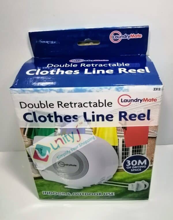 Unityj Uk Appliances LaundryMate Retractable Duo Reel Washing Line 2x15M 983