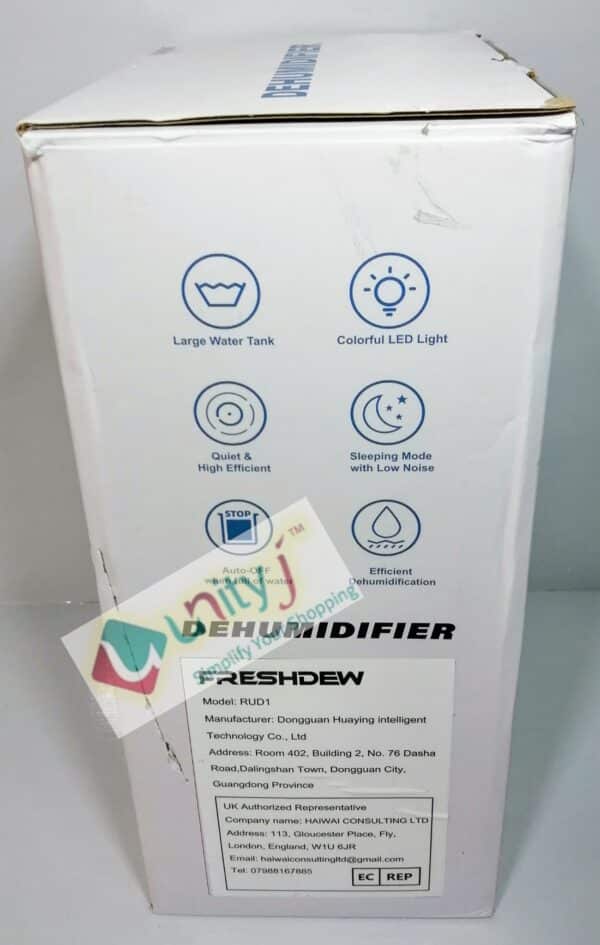 Unityj Uk Appliances MEQATS Portable Electric Dehumidifier 2500ml 3 961