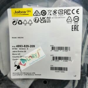Unityj Uk Audio Video Used Jabra Evolve 20 UC Mono Headset – USB Wired 1 422