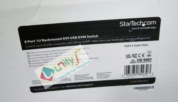 Unityj Uk Computers StarTech 8 Port USB KVM Switch SV831DUSBU 5 2058