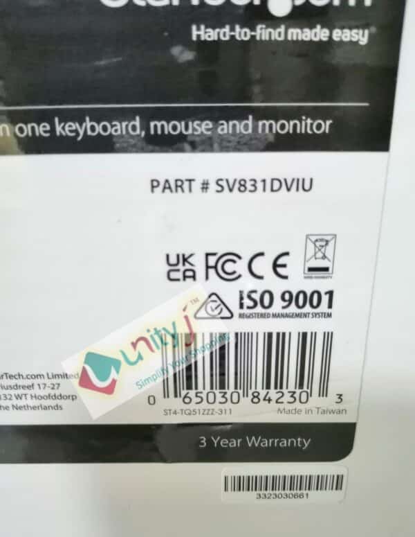 Unityj Uk Computers StarTech 8 Port USB KVM Switch SV831DUSBU 6 2059