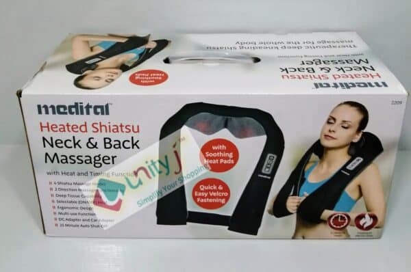 Unityj Uk Health MEDITAL Heated Shiatsu Neck And Back Massager 659