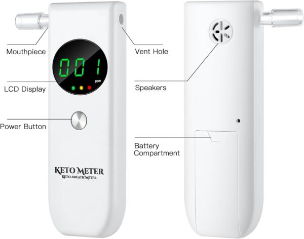 Unityj Uk Health MEQATS Ketone Breath Meter 3 655