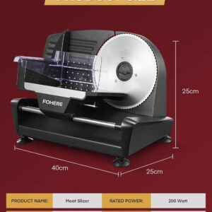 Unityj Uk Kitchen Appliances FOHERE Electric Meat Slicer 1 2077
