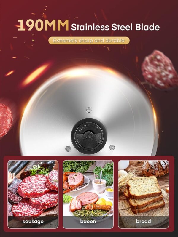 Unityj Uk Kitchen Appliances FOHERE Electric Meat Slicer 2 2076