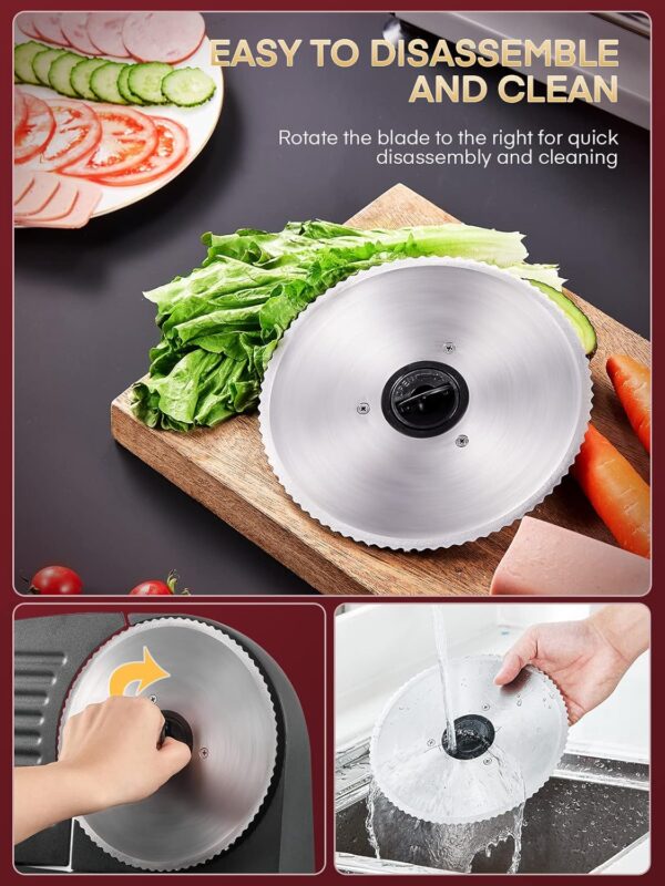 Unityj Uk Kitchen Appliances FOHERE Electric Meat Slicer 5 2073