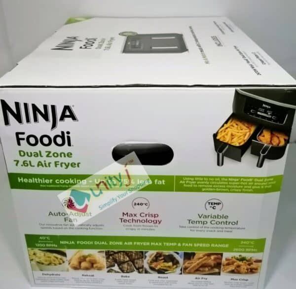 Unityj Uk Kitchen Appliances Ninja Dual Zone Digital Air Fryer AF300UK – 7.6L 2 2103
