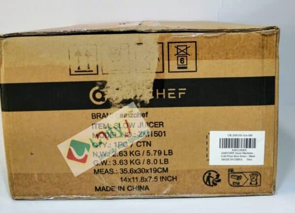 Unityj Uk Kitchen Appliances Used AMZCHEF Cold Press Slow Masticating Juicer Grey 1 2089