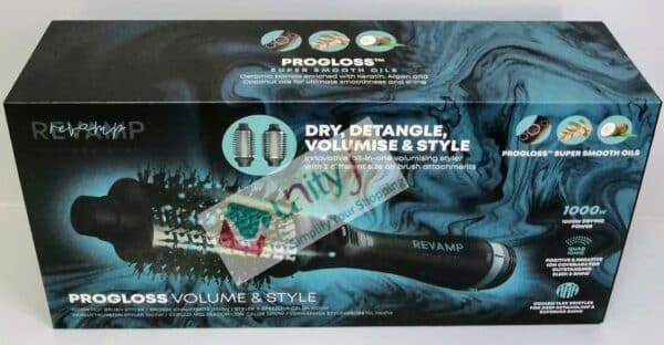 Unityj Uk Beauty REVAMP Volume & Style Hot Brush Styler 4 In 1 Blow Dry 883