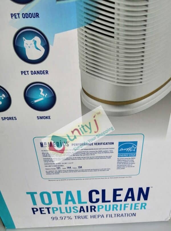 Unityj Uk Health HoMedics Pet Plus Clean Air Purifier 7 685