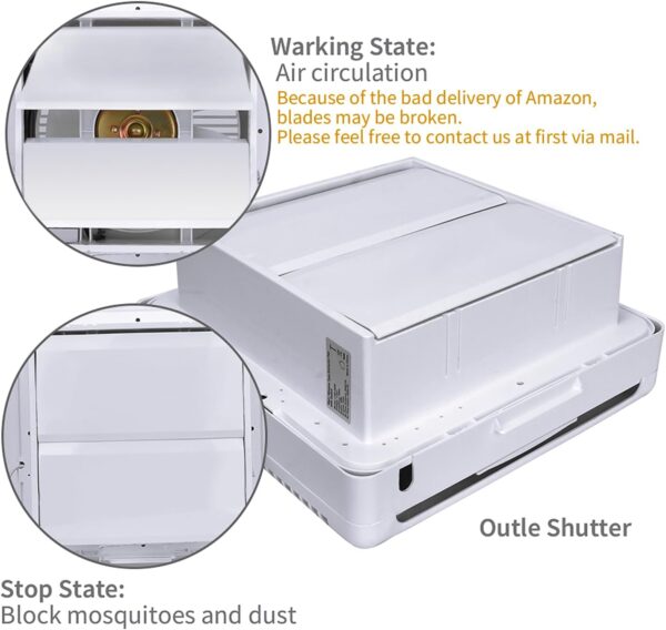 Unityj Uk Appliances HUGOOME Exhaust Shutter Fan 4 1013