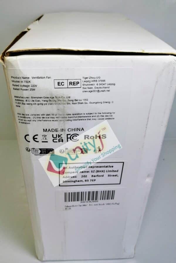 Unityj Uk Appliances HUGOOME Open Size 7.97.9 Exhaust Shutter Fan 300m³h 1 1010
